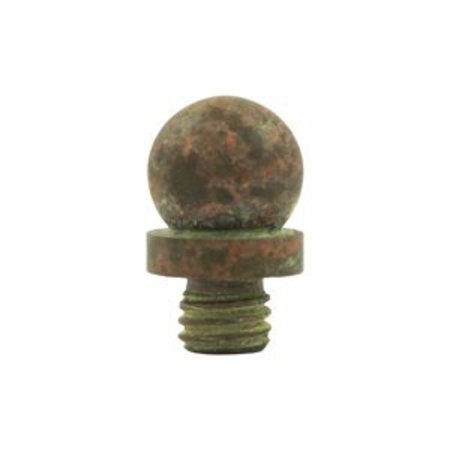 DELTANA 1/2 Diameter Decorative Ball Tip Finial For  Hinge Rust DSBT-RT